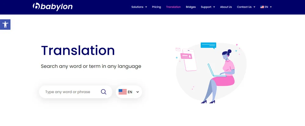 موقع babylon translator