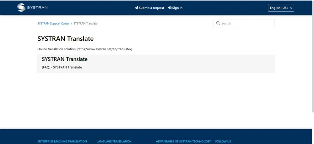 موقع Systran Translate 