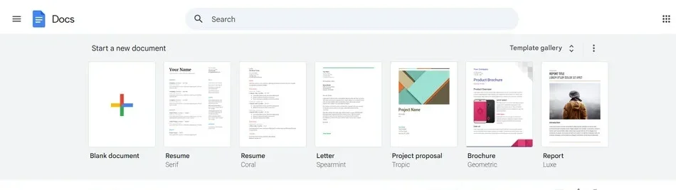موقع Google Docs
