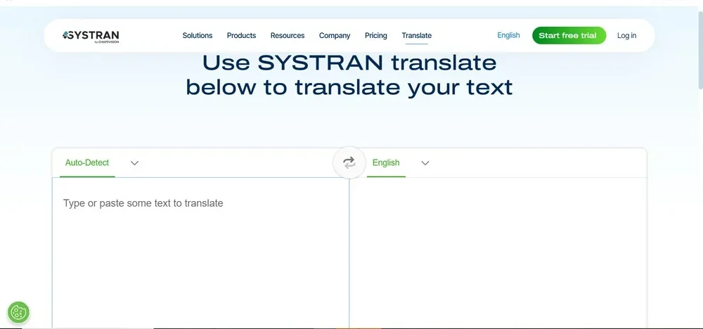 موقع Systran Translate