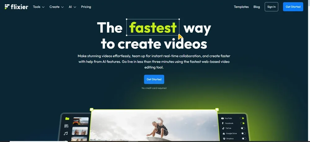 موقع flixier.com 