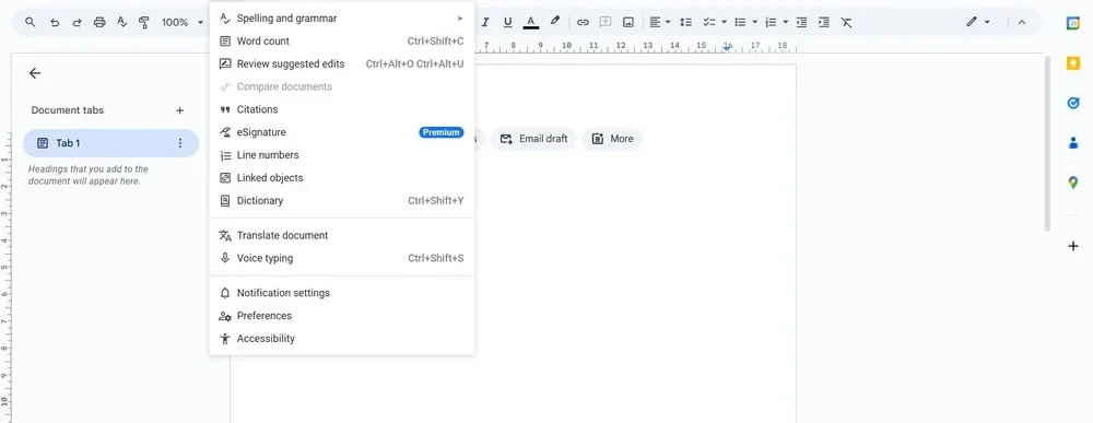 موقع Google Docs