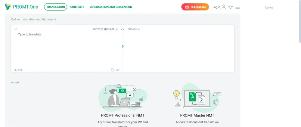 موقع PROMT Online